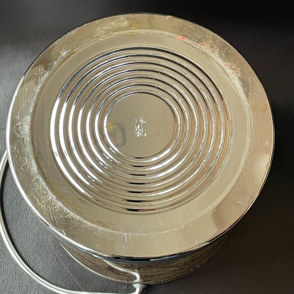 Vintage 1970s World Map/Atlas Ice Bucket w/ Ortelius Map from 1570 - Picture 8 of 11